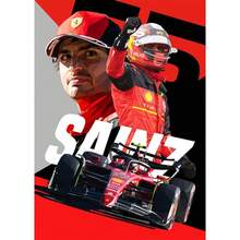 1 tấm áp phích đua xe huyền thoại F1 Pop Sports 2023 thẩm mỹ mũ bảo hiểm đua xe Schumacher in trên vải nghệ thuật treo tường trang trí phòng lái xe tại nhà khung tùy chọn - Nhiều màu - Xem 42