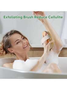 1pc Oval Shaped Dry & Wet Body Brush, Massage Exfoliating Handheld Round Shower Bath Brush, Soft Bristle Body Brush, Wooden Exfoliating Shower Dry Brush, Back To School, Travel Holiday Essentials, Hair Accessories For Women, Slick Back Brush, Barber Accessories, Hair Dryer, Hair, Barber, Hair Tools, Hair Products, Hair Dryer, Hair, Accessories, Hair Products, Hair Tools, Hair Brush, Barber, Barber Accessories, Hairdressing Equipment, Hair, Travel, Hair Products, Hair Tools, Hair Stuff, Barber, Barber Accessories, Barbershop, Hairdressing Equipment