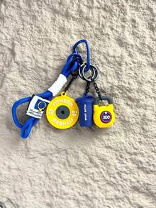 系列创意设计可爱撞色甜美酷炫运动风包包挂件,健身运动配件,夏季时尚救星钥匙扣,健身系列杠铃哑铃盘运动水杯挂件,背包挂件,饰品钥匙扣,适合运动男生女生,精致男女礼物 - 彩色 - 查看 8