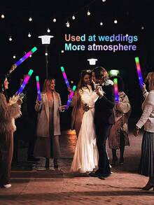 10/20/30/40/50PCS LED Light Sticks For Parties, Weddings, Birthdays, Christmas And Halloween, Battery Operated, Perfect For Creating A Vibrant Party Atmosphere, Celebration Essentials | Light-Up Accessories | Functional Lighting - Multicolor - View 4