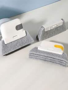 1pc 2-In-1 Detachable Window Slot Brush, Door & Window Groove Brush, Glass Window Slot Dead Corner Brush, Window Slot Cleaning Tool, Crevice Brush - Multicolor - View 3