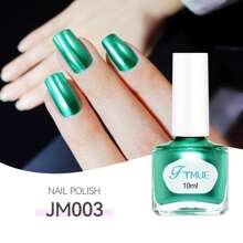 镜面指甲油、速干金属指甲油、冰透明荧光指甲油、亮丽多彩指甲油、炫彩反光指甲油、风干型、快速亮泽、温和气质、美甲DIY家用，23种颜色可选 - 彩色 - 查看 16