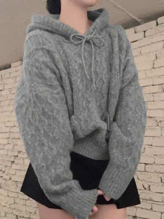 2025秋冬长袖休闲口袋抽绳连帽衫