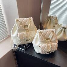 Women Fashion Backpacks, School Backpack - 紫色 - 查看 3