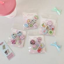 Cartoon Cute High Beauty Korean Bag Clothing Decoration Pin Badge DIY Bookkeeping Decoration - Multicolor - View 7