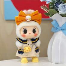 1pc(Excluding Dolls) Dollhouse Mini Cartoon Animal Shy Pig Model Creative Neck Hanging Accessories Doll Pendant Cloth Hanging Party Gift