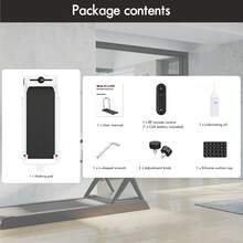 BLACK LORD Treadmill Walking Pad Gym Fitness Foldable - White - View 9