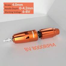 FjcTattoo Gun Dotwork Tattoo Kit Wireless Tattoo Machine Kit With 1500mAh Capacity Battery Tattoo Power Supply Rotary Tattoo Pen Kit For Beginnersyq - 橘子 - 查看 3