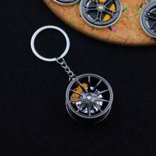 1pc Brake 360 Rotating Car Keychain Pendant, Creative Car Keychain Decoration, A Unique Gift For Car Lovers