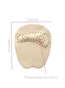 1-5 Paar Leder Vorfuß Aufkleber für High Heels, weich stoßabsorbierend, schweißableitend und rutschfeste Aufkleber für Sommersandalen, selbstklebende unsichtbare rutschfeste Vorfuß Pads