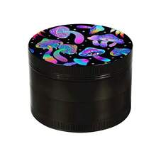 万圣节主题手动研磨器/研磨器套装，4 件套，3 腔锌合金研磨器，7.1x5.5 英寸金属卷烟托盘，多功能香烟研磨器套装，香料研磨器 - 送给亲朋好友的理想礼物