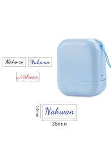 1 Stück einfarbiger Namens-Stempel für Kleidung, wasserfester Namens-Stempel personalisiert für Studenten und Geschäftsnutzung, individueller Namens-Stempel für Kleidung, handgeschriebener Unterschriften-Stempel, wiederverwendbar, kompakt, bügelfrei, individuell, einzigartig, ideales Geschenk für ihn/sie, Schüler, Arbeitnehmer zu Jahrestagen, gemütlicher Wüsten-Herbst, Bürodekoration