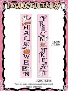 Cartel de bienvenida de telaraña de araña espeluznante rosa para decoración colgante de interiores y exteriores, decoraciones de pared y fiestas - Baby Shower - Multicolor - Ver 6