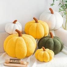 1pc Halloween Mini Pumpkin Decorative Pillow, Party Yard Decoration Soft Sofa/Bed Decoration, Creative Halloween Gift - Multicolor - View 2