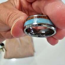 1 Piece Men's Fashion Tungsten Steel Ring, Birthday Party Gift, Men's Jewelry - 8 - Xem 3