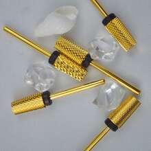 RolinStar 6.6 大号梯形锥形金银钢硬质合金铣刀指甲钻头修甲修脚