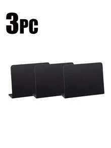 3/6/12pcs L-Shaped Mini Chalkboard Signs Acrylic Chalkboard Buffet Tags Small Black Food Display Stands For Message Board Signs, Weddings, Tents, Birthday Parties ﻿,Christmas Decoration,Bedroom Decor,Room Decor Bedroom,Christmas Gifts,Christmas Decorations,Christmas Decorations Home