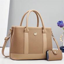 Women Top Handle Bags - 卡其色 - 查看 2