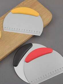 1 件不锈钢面粉面团刮刀、意大利面切刀、烘焙工具、厨房小工具 - 彩色 - 查看 5