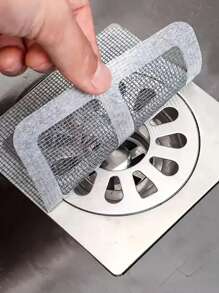 500 pezzi/1 pezzo Adesivo antitappeto per scarico, Filtro per capelli riutilizzabile per scarico doccia, adatto per doccia, vasca da bagno, lavandino da cucina, lavanderia, bagno domestico e scarico del water, drenaggio rapido e facile manutenzione, scelta ideale per regali di Natale.