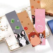 20张狗狗造型简约小卡片书签，学生装饰纸质书签 - 彩色 - 查看 3