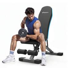 MERACH Weight Bench, Foldable Weight Benches For Home Gym With 990 LBS, Adjustable Weight Bench With 72 Training Angles, Incline Bench Press For Full Body - 黑色 - 查看 1
