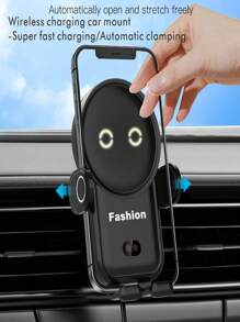 SUONEE 15W Car Wireless Charger Car Phone Mount Holder Stand Universal Air Vent Auto Clamping Fast Charging For Iphone 17/16 Pro Max/16/15/14/13/12/11/SE/XS/X/8, For Galaxy S25/S24/S23/S22/Note 20 Ultra/Note 10/S10/S9/S8