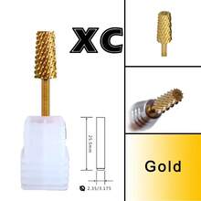 RolinStar 6.6 大号梯形锥形金银钢硬质合金铣刀指甲钻头修甲修脚