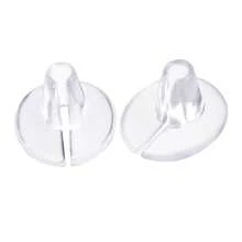 2pcs/Set Summer New Flip Flops Forefoot Pad Thong Sandals Insoles, Comfortable Anti-Pain Washable Silicone Forefoot Pad Suitable For Sandals, Flats, High Heels - Clear - View 7