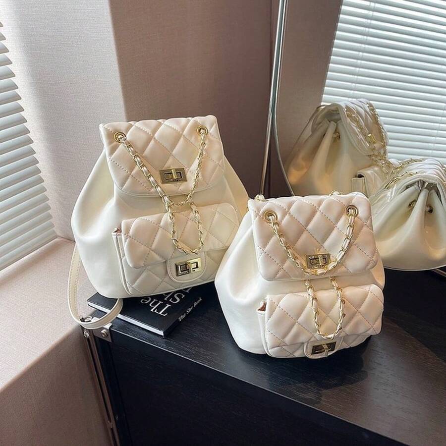 Women Fashion Backpacks, School Backpack - 紫色 - 查看 1