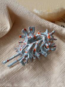 1 件韩式海螺发夹，百搭优雅发饰发爪，适合盘发发饰女爪夹秋季配饰