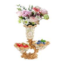 Fruit Bowl, Resin Fruit Bowl Plate, Decorative Fruit Bowls - Gold - View 11