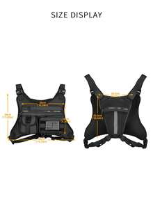 Men's Outdoor Tactical Vest Bag, Functional Casual Personalized Messenger Bag, Ins Style Chest Bag, Sports Chest Pack, Christmas Gift For Men