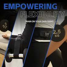 Weighted Hip Thrust Belt, Adjustable Fitness Waist Support For Glute Bridges, Dumbbell Compatible - Black - View 4