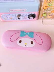 Sanrio 1pc Cute Cartoon Character Pattern Glasses Case, Crush Resistant Fashionable Eyeglasses Storage Case With Wear-Resistant Soft Lining, New And Simple Design, Convenient And Portable With Waterproof And Dustproof Function Suitable Various EyeGlasses Accessories For Women