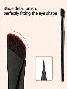 YISE 7-Piece Eye Makeup Brush Set, Including Slanted Eyeliner Brush, Pointed Eyeliner Brush And Eyebrow Brush, Ideal For Eyebrows, Eyeliner And Eye Shadow To Create Enchanting Eye Makeup, Eyebrow Brush, Eyeshadow Brush, Brush - Black - View 8
