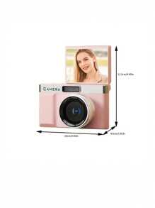 Flip Screen Design Digital Camera, 8X Zoom, Electronic Image Stabilization,4800W Pixel, Travel Photography (No Card)