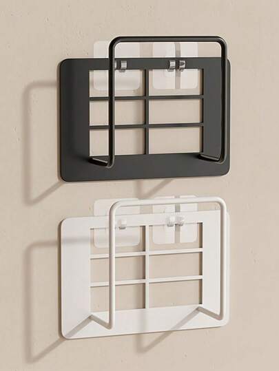 1 件式路由器支架架、Wifi 放置架、壁挂式存储支架、机顶盒免钻孔存储支架