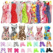 26 件套娃娃衣服和配饰套装 - 适合 11.5 英寸娃娃的时尚服装 | 包含 10 条吊带裙、10 双鞋子、6 条项链 | 女孩娃娃装扮玩具 | 圣诞节、万圣节的理想节日礼物