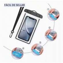 Pack de 5pz Funda Bolsa Contra Anti Agua Celular Protector Impermeable - Multicolor - Ver 5