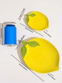 Cirelle 1 件创意陶瓷盘，适用于家庭、客厅、餐厅、厨房、牛排盘、西餐托盘、厨房装饰、家居装饰、用于谷物、蔬菜、肉类、面包，适用于户外、婚礼、派对、礼物、生日、学校用品、Rama 餐桌装饰、家庭用餐、高端餐厅用品、乔迁礼物、夏季家居装饰 - 黃色 - 查看 4