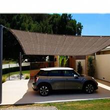 1PC Coffee Color Sun Shade Net Anti-UV Sunshade Terrace Balcony Fence Privacy Mesh Garden Plants Sun Shelter Shed Sail - 1*2M/2*2M/2*3M/2*4M/2*5M/2*6M/2*8M/3*3M/3*4M/3*5M/3*6M/4*5M/4*6M