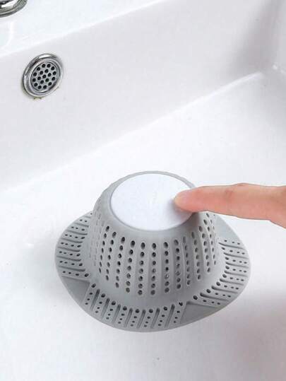 1/2 件硅胶水槽排水盖，浴室排水毛发过滤器，防堵塞排水过滤器
