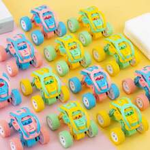 Stunt Inertial 4WD Off-Road RC Car Model, Self-Propelled Stunt Attributes, Inertial Drive No Charging Needed, Smooth Tumbling & Rotating Actions, Durable Body Suitable For Endless Play, An Energetic & Versatile Toy Car! Inertial 4-Wheel Drive Off-Road Toy Car Model, Shockproof, Suitable For Youth Festival, Battery-Free Colorful Macaroon Monster Car Toy - Multicolor - View 5