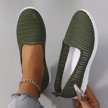 Breathable Flat Summer Shoes For Women, Casual Sneakers,   With Free Shipping - Green - View 13