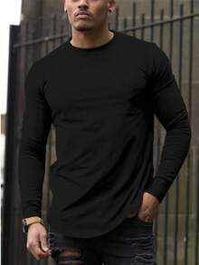 6 paquetes de camisas de manga larga para hombres de  para correr, hacer senderismo, entrenamiento o casual Paquete de 6 camisetas de manga larga para hombre, secado rápido, - Multicolor - Ver 3