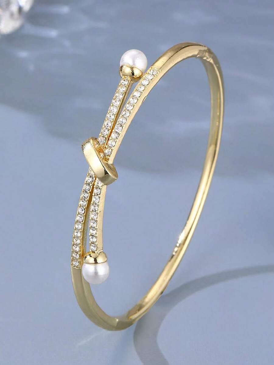 1pc Elegant Women's Jewelry, Minimalist Design Bracelet, Unique & Chic