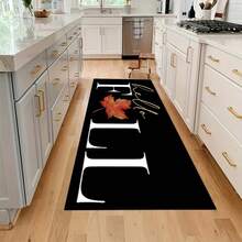 1 件 Hello Fall 枫叶印花门垫，100% 涤纶室内垫，适用于厨房、入口和浴室装饰 - 乔迁礼物、浴室和厨房装饰 - 彩色 - 查看 4