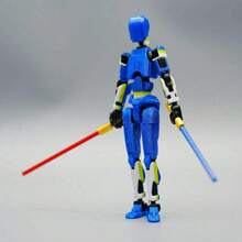 T13 可动人偶已组装完毕。这是一套包含多种颜色的泰坦13可动人偶套装。套装中还包含一个3D打印的T13幸运机器人模型和一个诺瓦13可动人偶。 - 彩色 - 查看 9