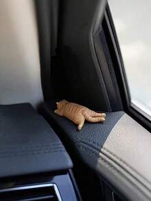 Cute Car Interior Decoration Sleeping Cat, Car Center Console Window Side, Car Interior Decoration Small Ornament - Multicolor - View 7